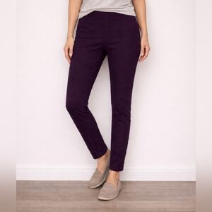 Bandolino Plum Pull On Ankle Pants Size 12